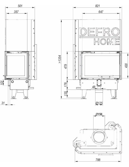Krbová vložka Defro Home Impuls S BL G Opti