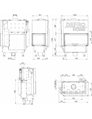 Krbová vložka Defro Home RIVA M BL G Short