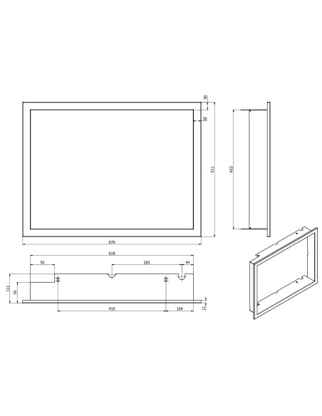 DEFRO HOME UNI INTRA/NAVI XSM - Rámeček M30 hluboký