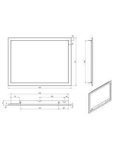 DEFRO HOME UNI INTRA/NAVI XSM - Rámeček M30 mělký 2