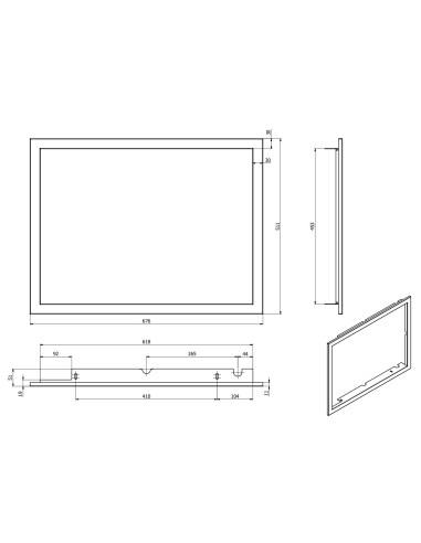 DEFRO HOME UNI INTRA/NAVI XSM - Rámeček M30 mělký