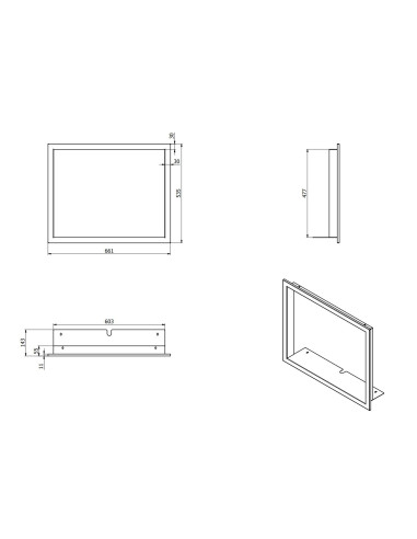 Rámek M30 DEFRO HOME INTRA S Slim G Opti