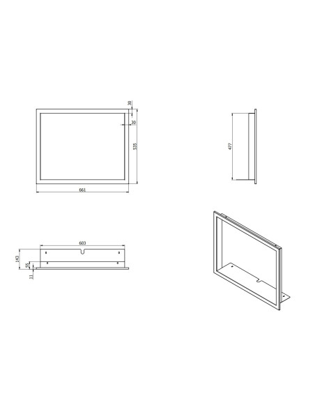 Rámek M30 DEFRO HOME INTRA S Slim G Opti